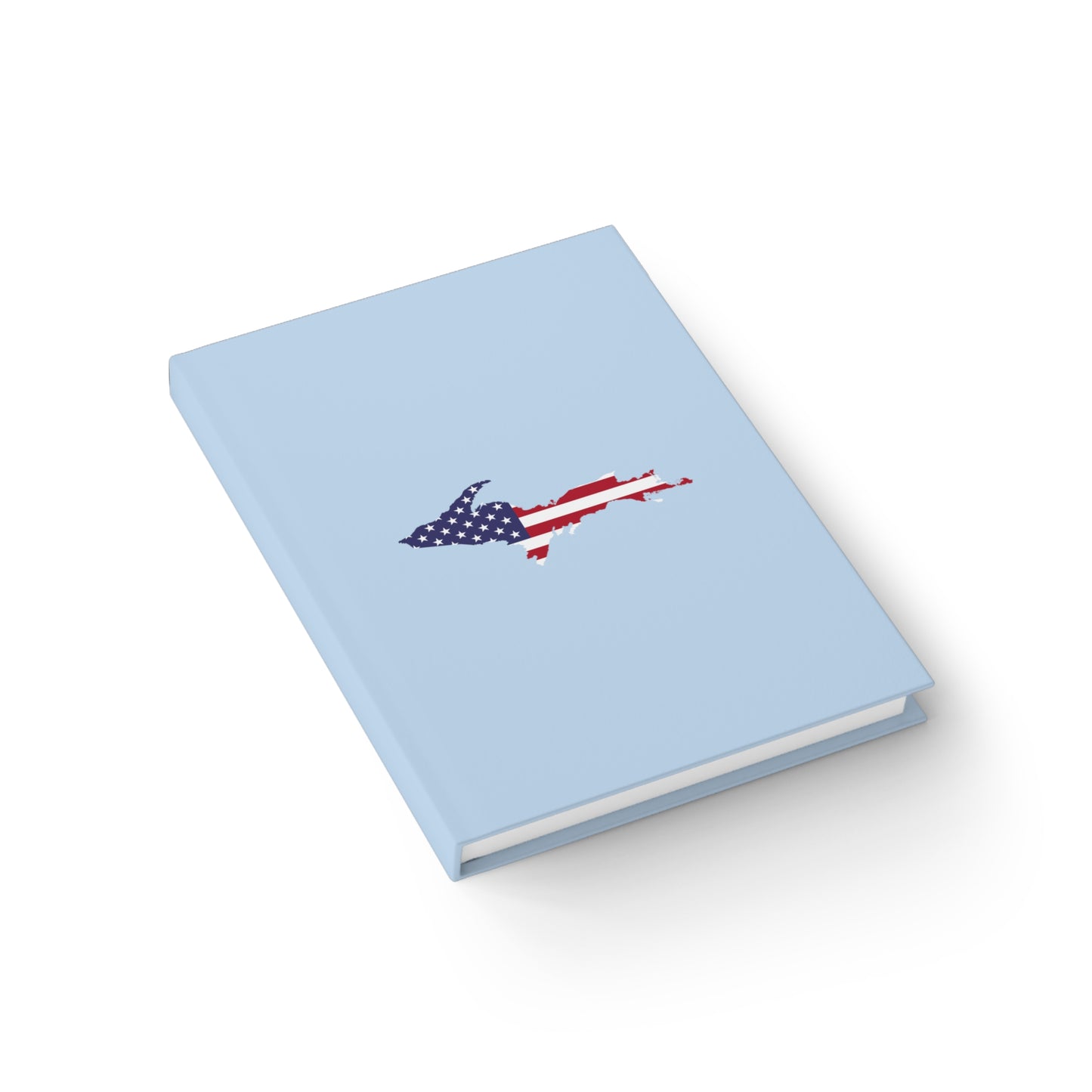 Michigan Upper Peninsula Blank Sketchbook (w/ UP USA Flag) | Light Blue