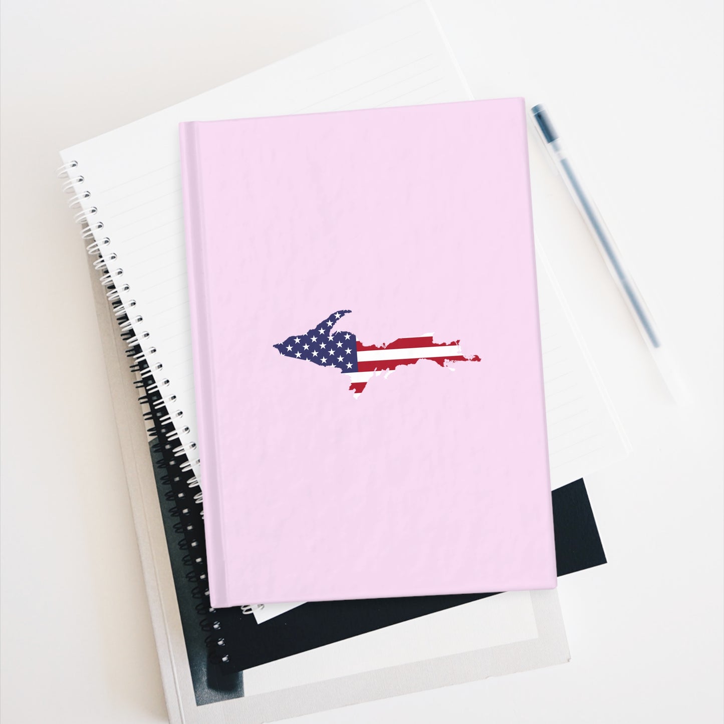 Michigan Upper Peninsula Blank Sketchbook (w/ UP USA Flag) | Pale Lavender