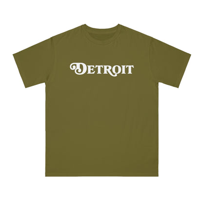 'Detroit' T-Shirt (Sloped Serif Font) | Unisex Organic