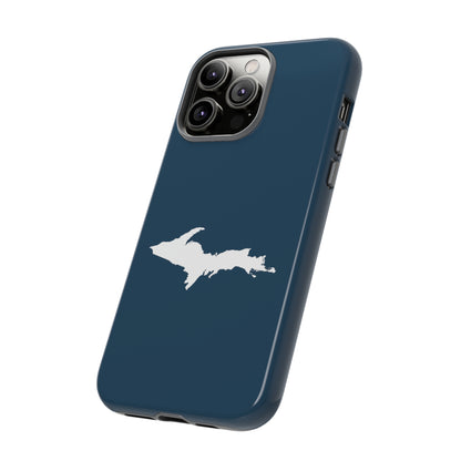 Michigan Upper Peninsula Tough Phone Case ('37 Caddie Cavalier Blue w/ UP Outline) | Apple iPhone