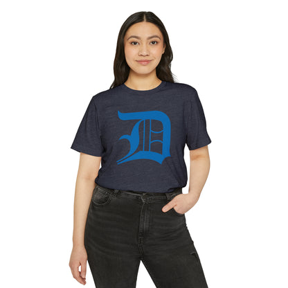 Detroit 'Old English D' T-Shirt (Azure) | Unisex Recycled Organic