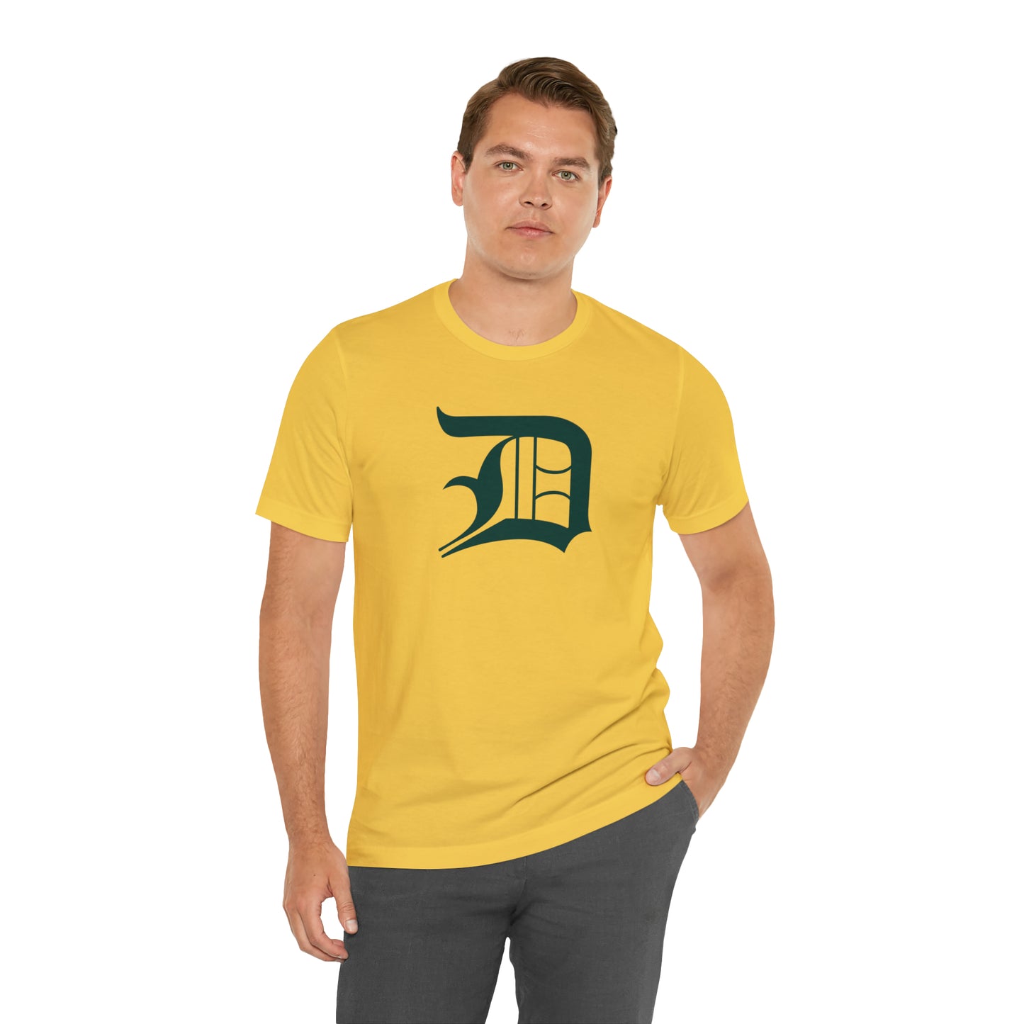 Detroit 'Old English D' T-Shirt (Laconic Green) | Unisex Standard