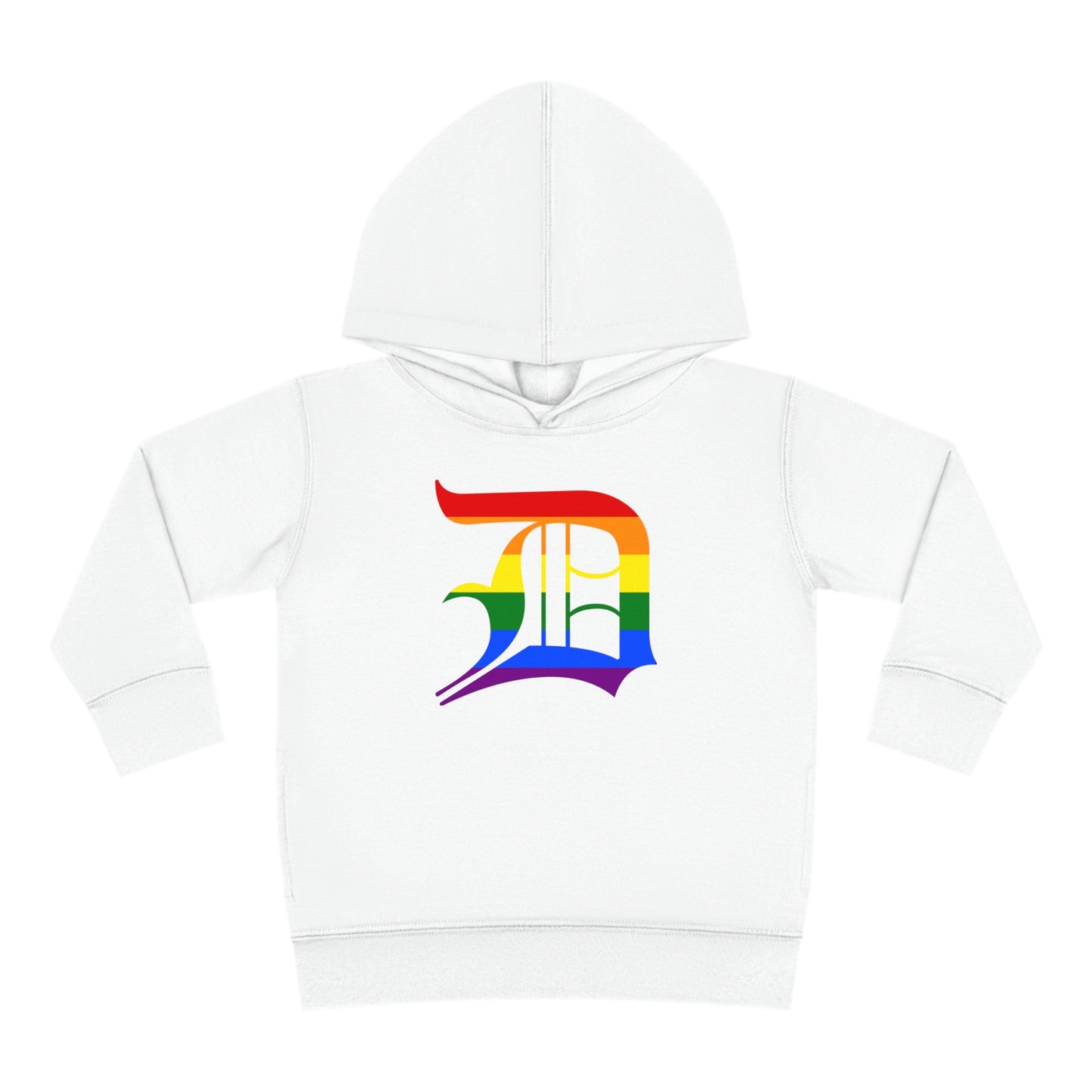 Detroit 'Old English D' Hoodie (Rainbow Pride Edition)| Unisex Toddler