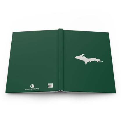 Michigan Upper Peninsula Hardcover Journal (Superior Green w/ UP Outline) | Ruled - 150pgs