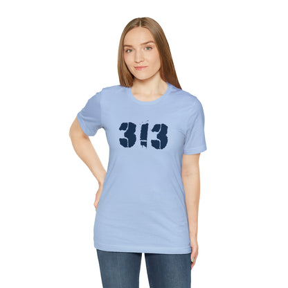 Detroit '313' T-Shirt (Spray Stencil Font) | Unisex Standard Fit