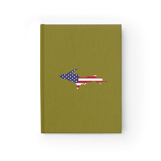 Michigan Upper Peninsula Blank Sketchbook (w/ UP USA Flag) | Scrub Gold