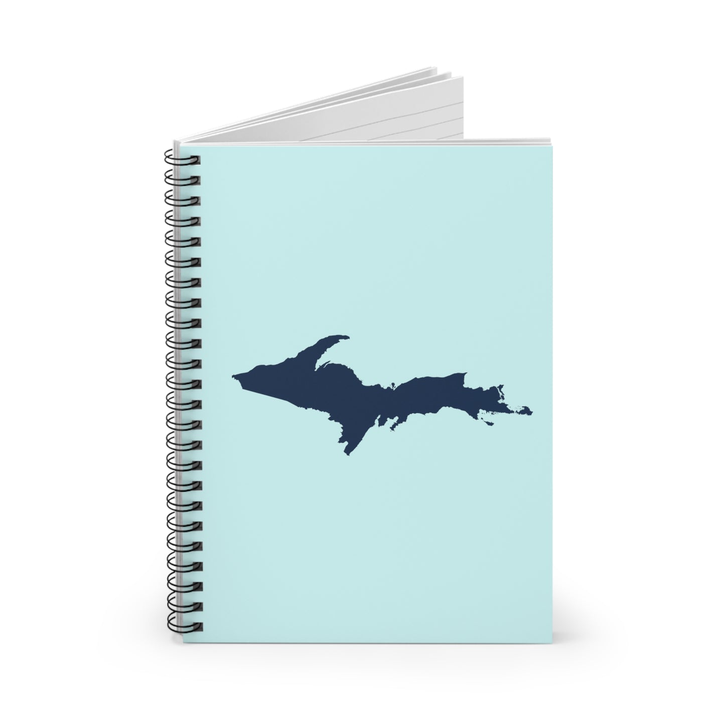 Michigan Upper Peninsula Spiral Notebook (w/ UP Outline) | Cyan