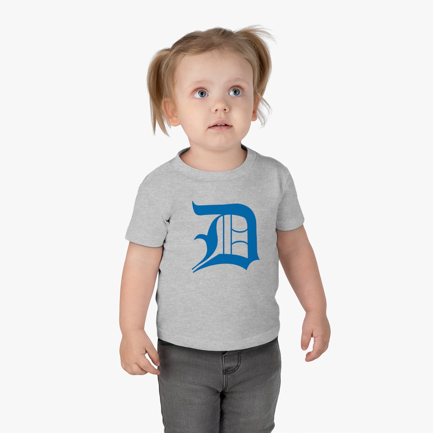 Detroit 'Old English D' Infant T-Shirt (Azure) | Short Sleeve