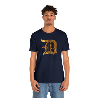 Detroit 'Old English D' T-Shirt (Gold Bullion Edition) | Unisex Standard