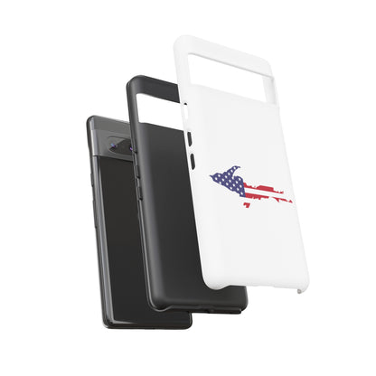 Michigan Upper Peninsula Tough Phone Case (w/ UP USA Flag Outline) | Samsung & Pixel Android