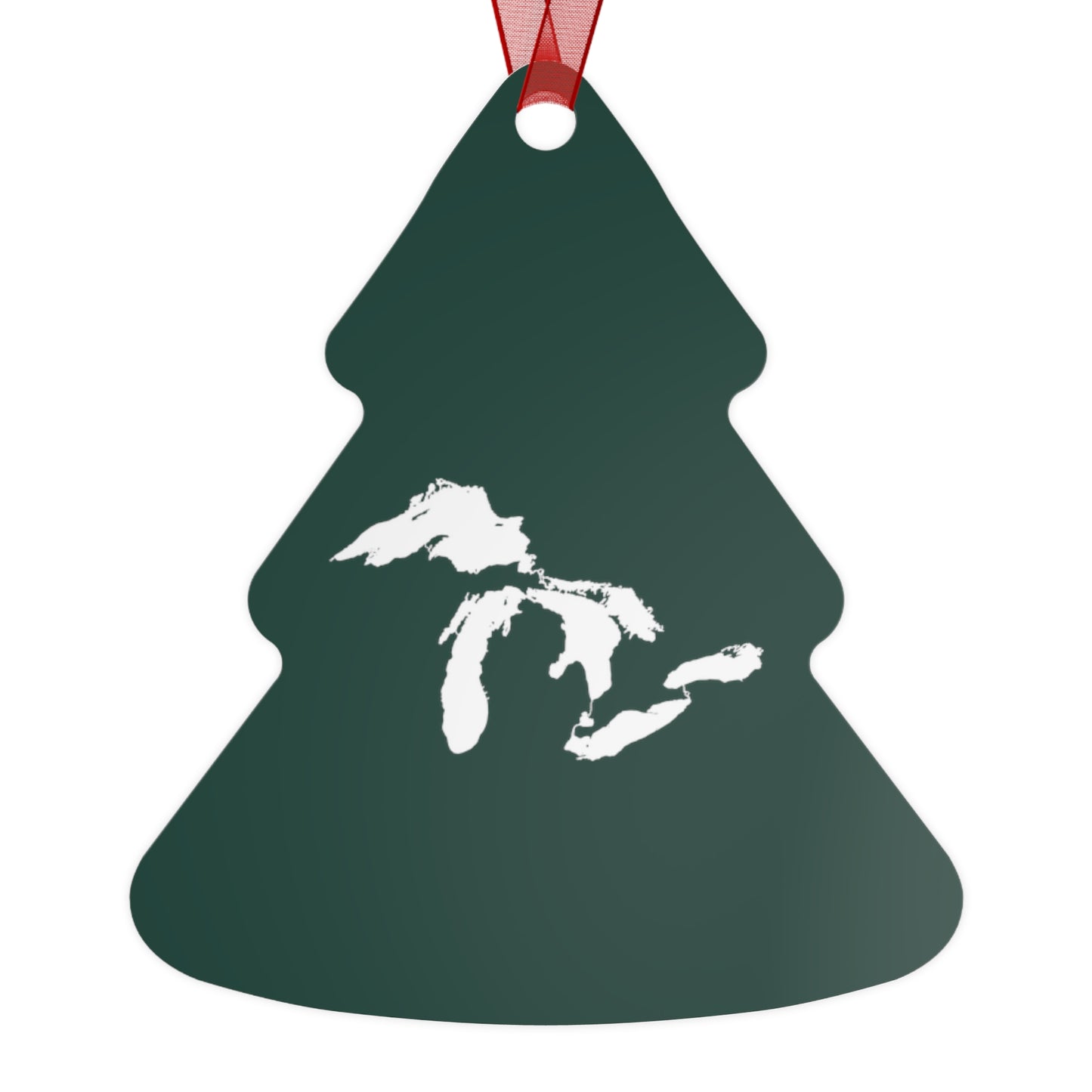 Great Lakes Christmas Ornament | Metal - Laconic Green