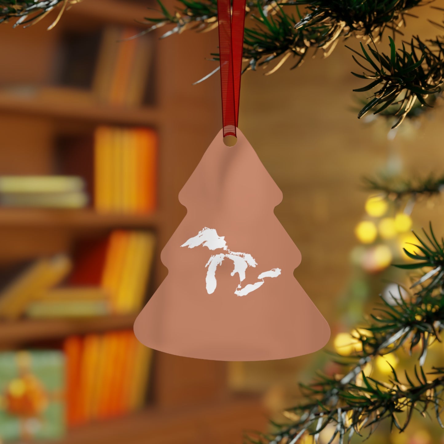 Great Lakes Christmas Ornament | Metal - Copper Color