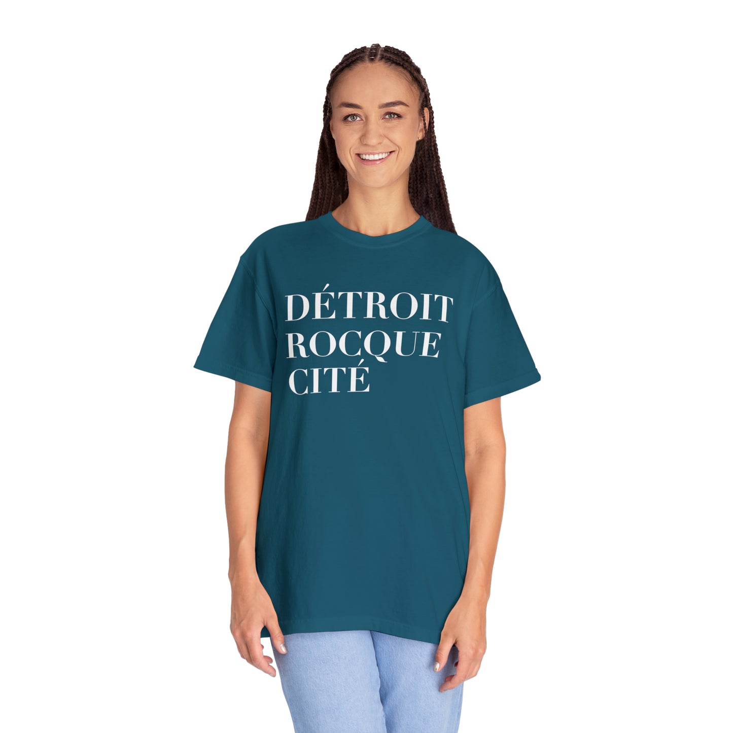 'Détroit Rocque Cité' T-Shirt | Unisex Garment-Dyed