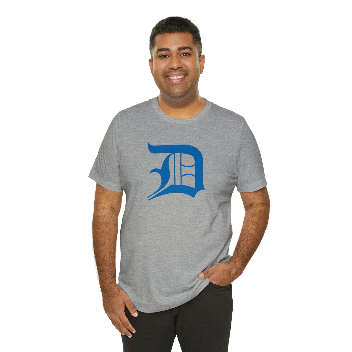 Detroit 'Old English D' T-Shirt (Azure) | Unisex Standard