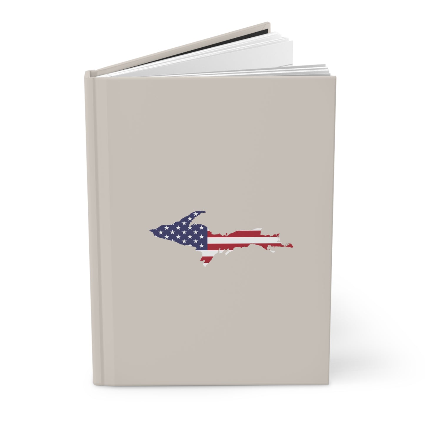 Michigan Upper Peninsula Hardcover Journal (w/ UP USA Flag) | Ruled - Canvas Color