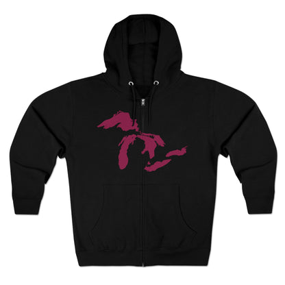 Great Lakes Hoodie (Ruby Red) | Unisex Full Zip