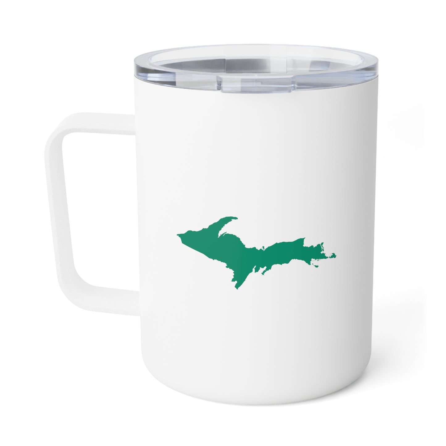 Michigan Upper Peninsula Insulated Mug (Emerald Green Outline) | 10oz