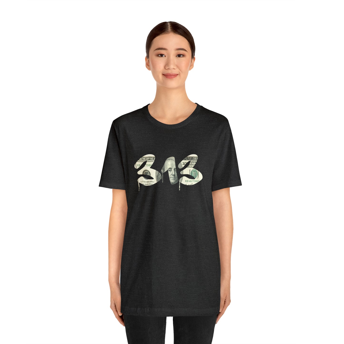 Detroit '313' T-Shirt (Benjamins Edition) | Unisex Standard