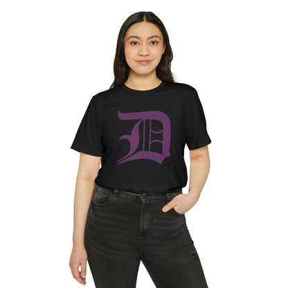 Detroit 'Old English D' T-Shirt (Plum) | Unisex Recycled Organic