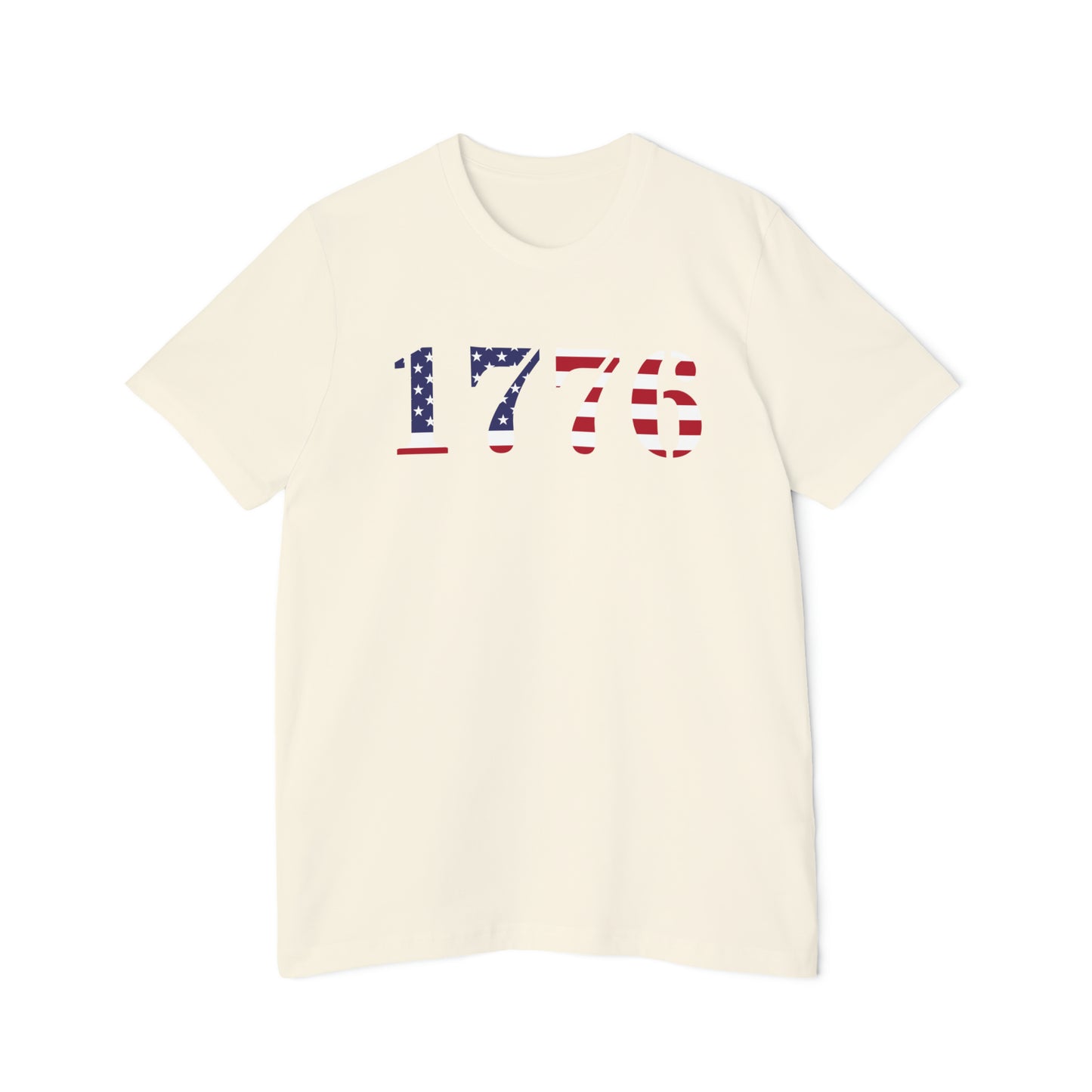 '1776' T-Shirt (Army Stencil Flag Colors) | Made in USA