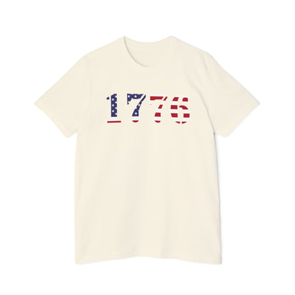 '1776' T-Shirt (Army Stencil Flag Colors) | Made in USA