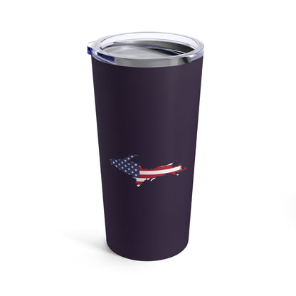 Michigan Upper Peninsula Tumbler (w/ UP USA Flag) | Blackcurrant - 20oz