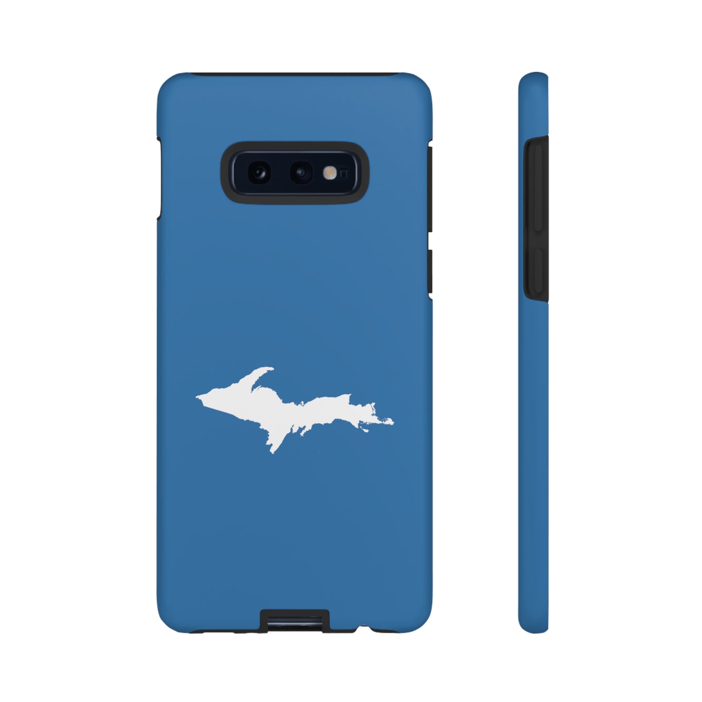 Michigan Upper Peninsula Tough Phone Case (Lake Superior Blue w/ UP Outline) | Samsung & Pixel Android