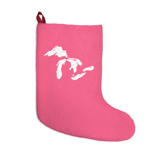 Great Lakes Christmas Stocking | Rhodochrosite Pink