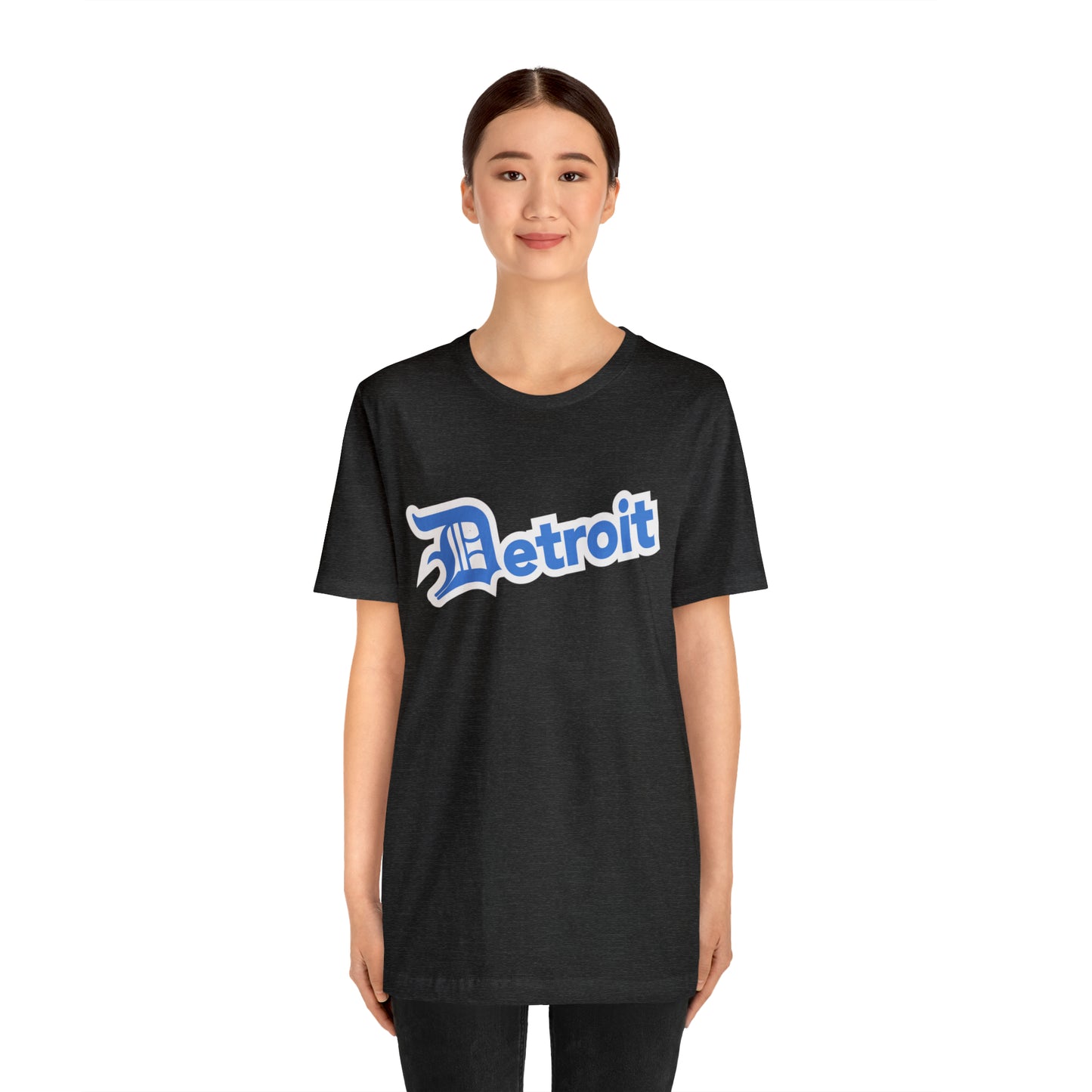 'Detroit' T-Shirt (Azure w/ Old English 'D') | Unisex Standard