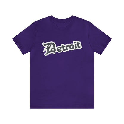 'Detroit' T-Shirt (Iron Ore Grey w/ Old English 'D') | Unisex Standard