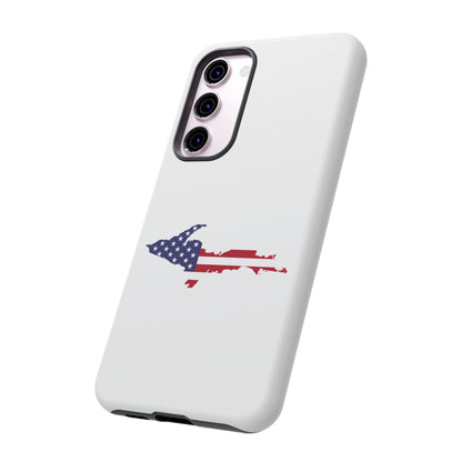 Michigan Upper Peninsula Tough Phone Case (w/ UP USA Flag Outline) | Samsung & Pixel Android