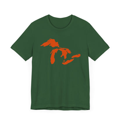 Great Lakes T-Shirt | Unisex Standard - Maple Leaf Orange