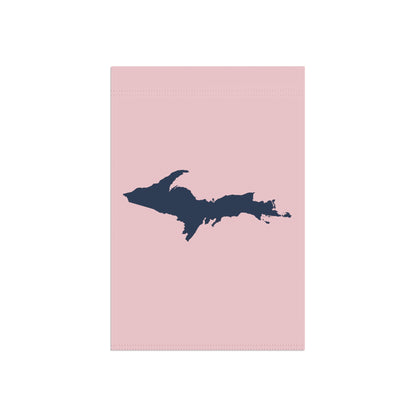 Michigan Upper Peninsula Home & Garden Flag (w/ UP Outline) | Pale Pink