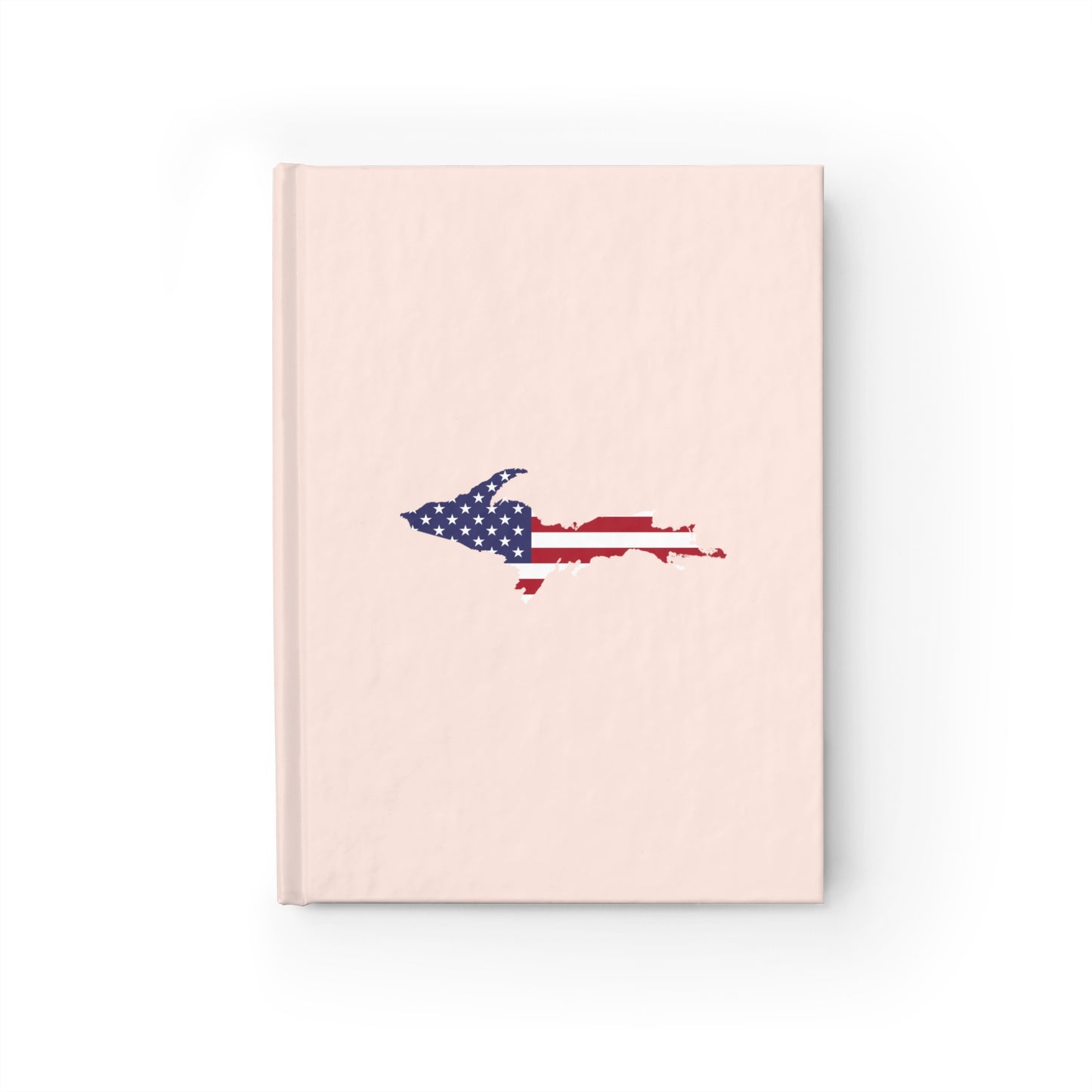 Michigan Upper Peninsula Blank Sketchbook (w/ UP USA Flag) | Champagne Pink