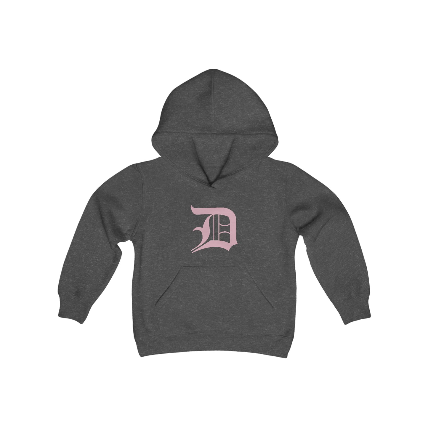 Detroit 'Old English D' Hoodie (Pink) | Unisex Youth