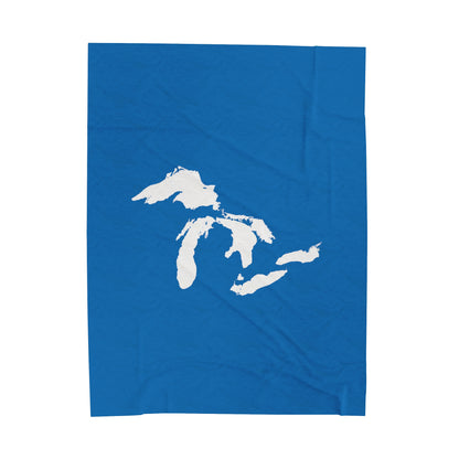 Great Lakes Plush Blanket | Azure