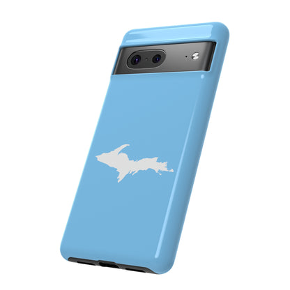 Michigan Upper Peninsula Tough Phone Case (DTW Blue w/ UP Outline) | Samsung & Pixel Android