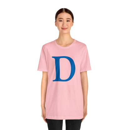 'Old French D' T-Shirt (Azure) | Unisex Standard Fit