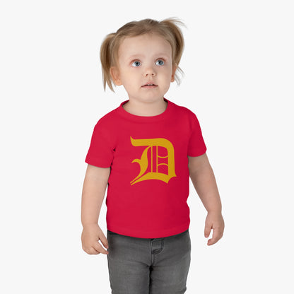 Detroit 'Old English D' Infant T-Shirt (Gold) | Short Sleeve