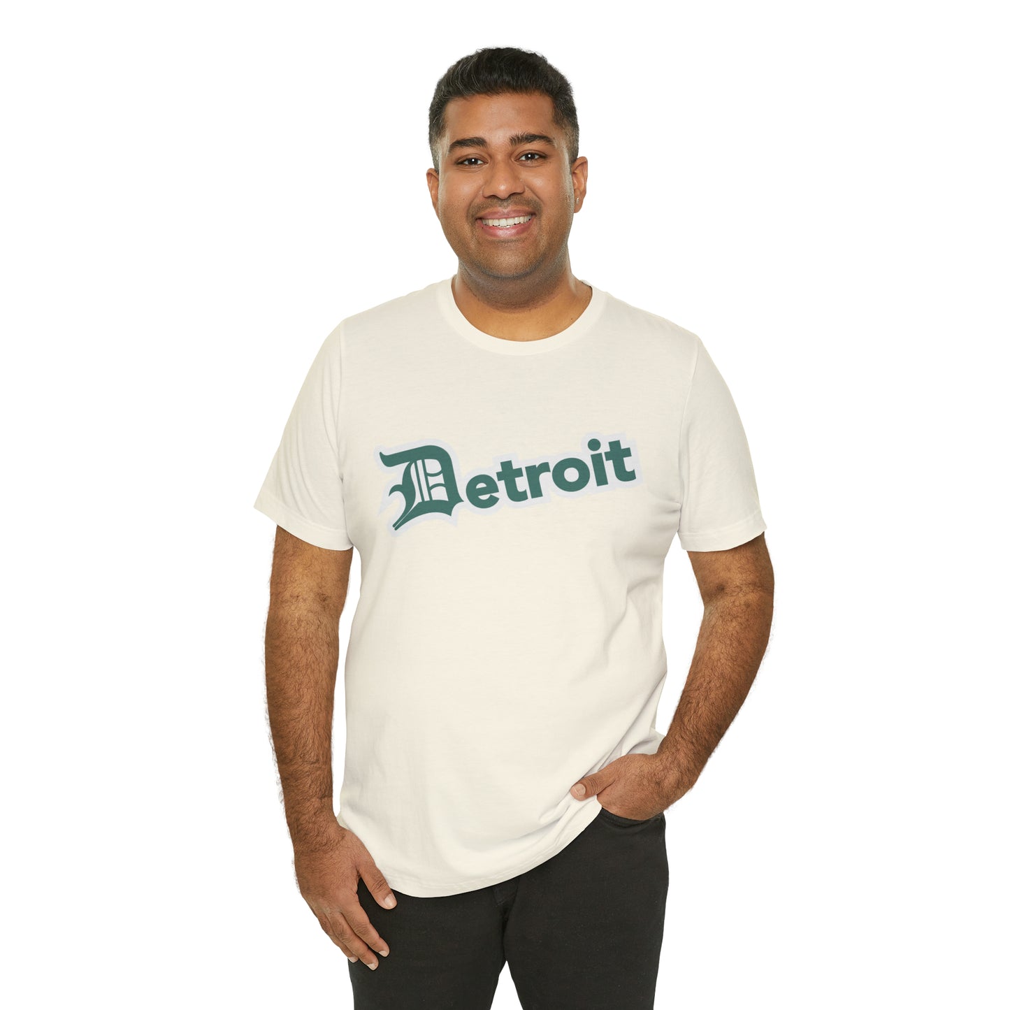 'Detroit' T-Shirt (Copper Green w/ Old English 'D') | Unisex Standard