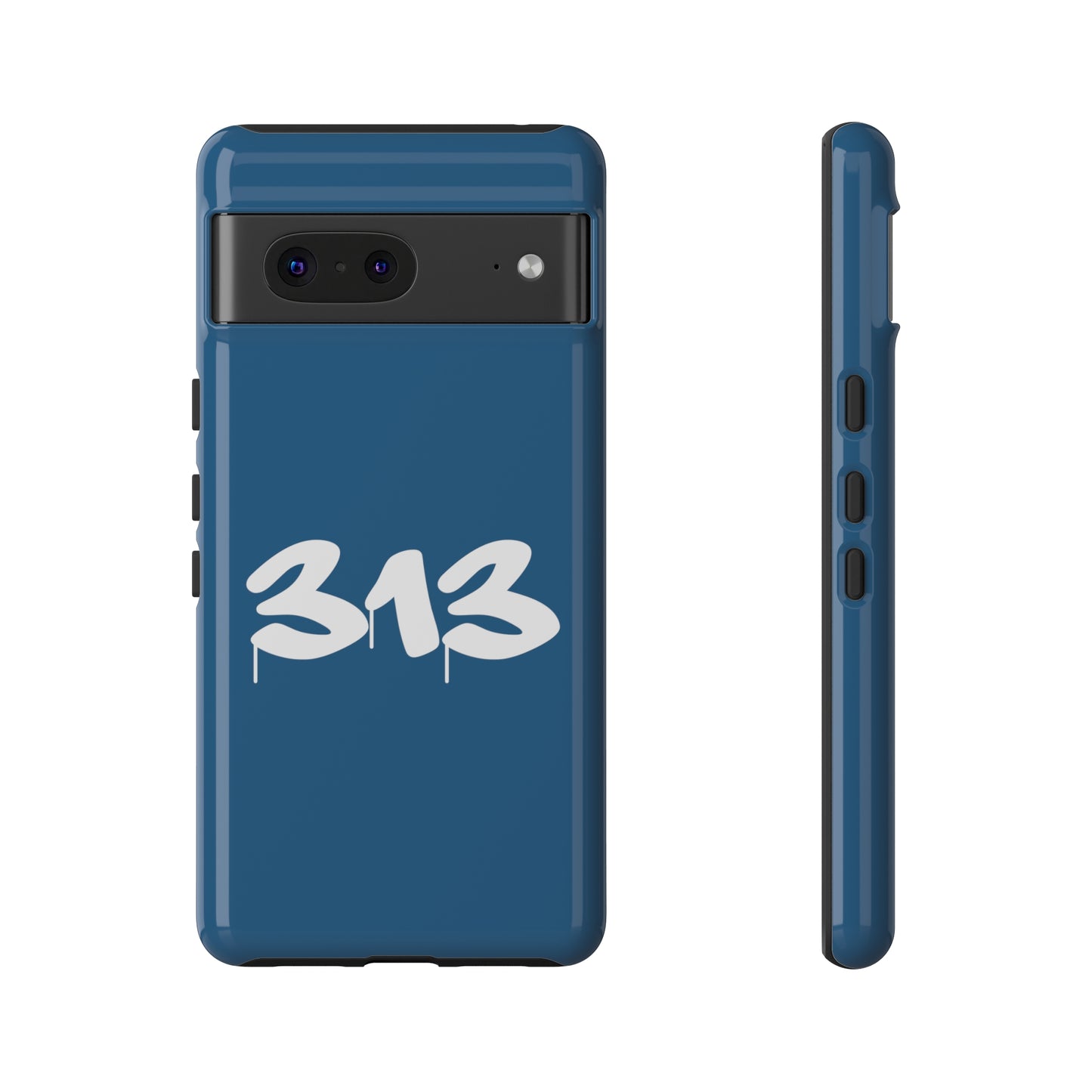 Detroit '313' Tough Phone Case (Blueberry Tag Font) | Samsung & Pixel Android