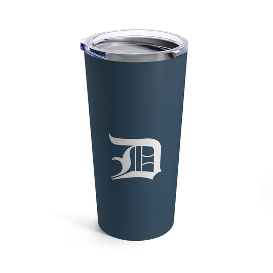 Detroit 'Old English D' Tumbler | '37 Caddie Blue - 20oz