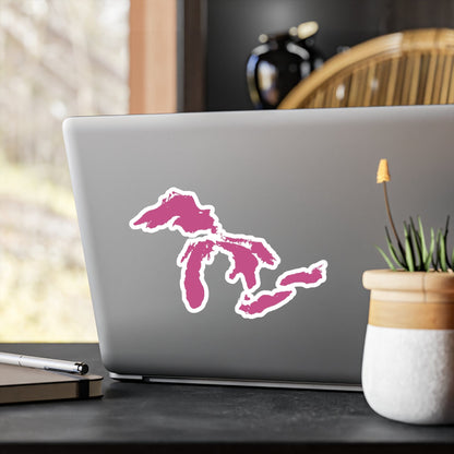 Great Lakes Kiss-Cut Windshield Decal | Apple Blossom Pink