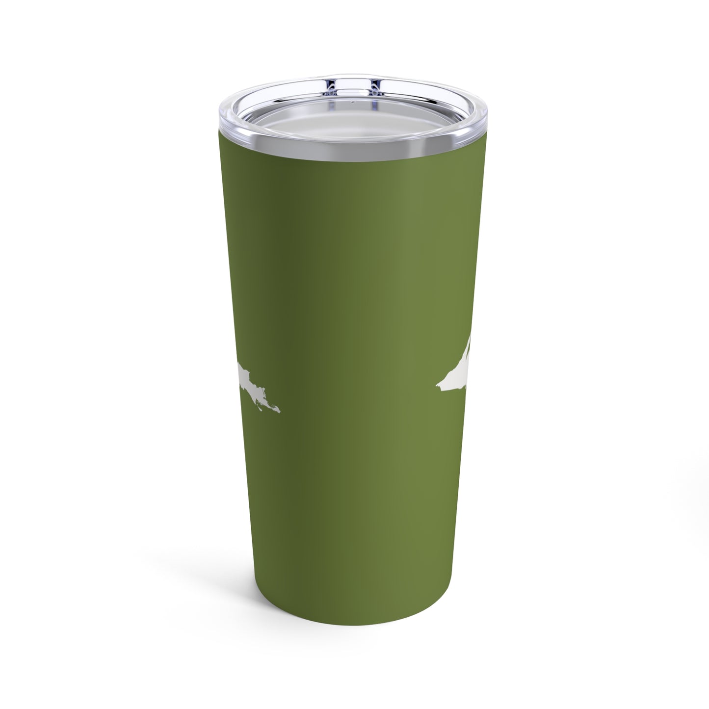 Michigan Upper Peninsula Tumbler (w/ UP Outline) | Olive Green - 20oz