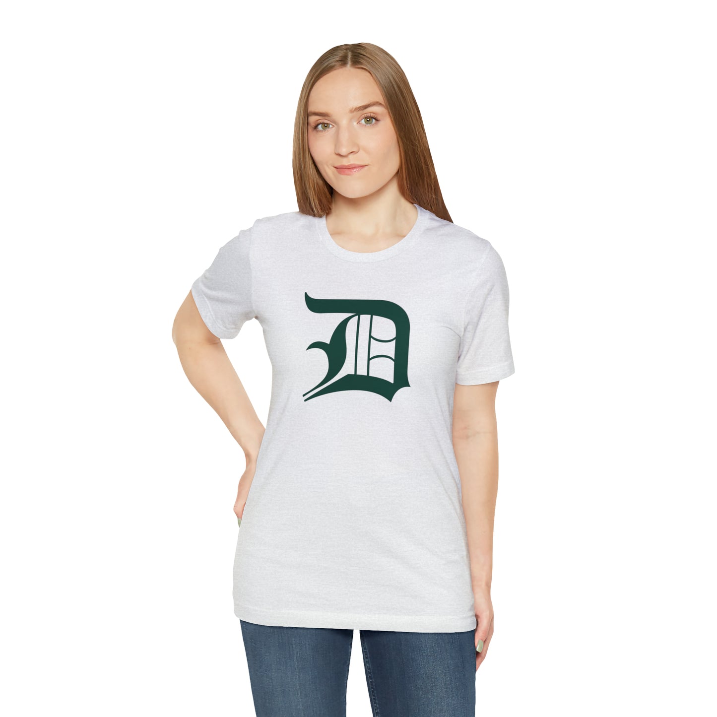 Detroit 'Old English D' T-Shirt (Laconic Green) | Unisex Standard