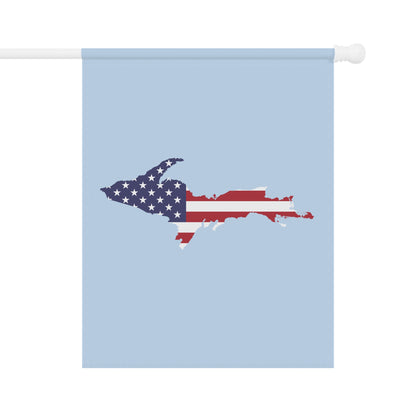 Michigan Upper Peninsula Home & Garden Flag (w/ UP USA Flag) | Light Blue