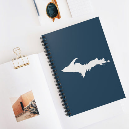 Michigan Upper Peninsula Spiral Notebook (w/ UP Outline) | '37 Caddie Blue