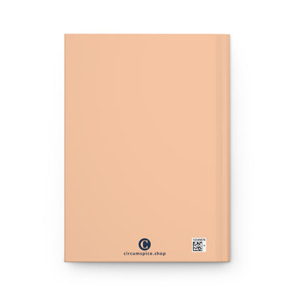 Michigan Upper Peninsula Hardcover Journal (w/ UP USA Flag) | Ruled - Peach