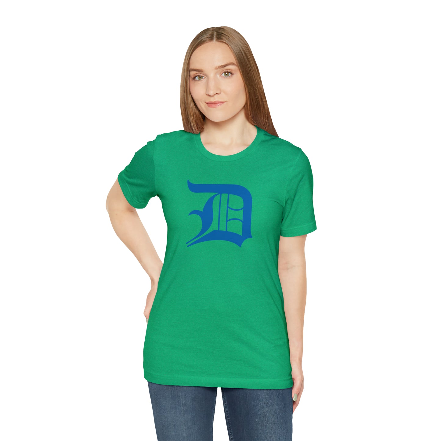 Detroit 'Old English D' T-Shirt (Azure) | Unisex Standard