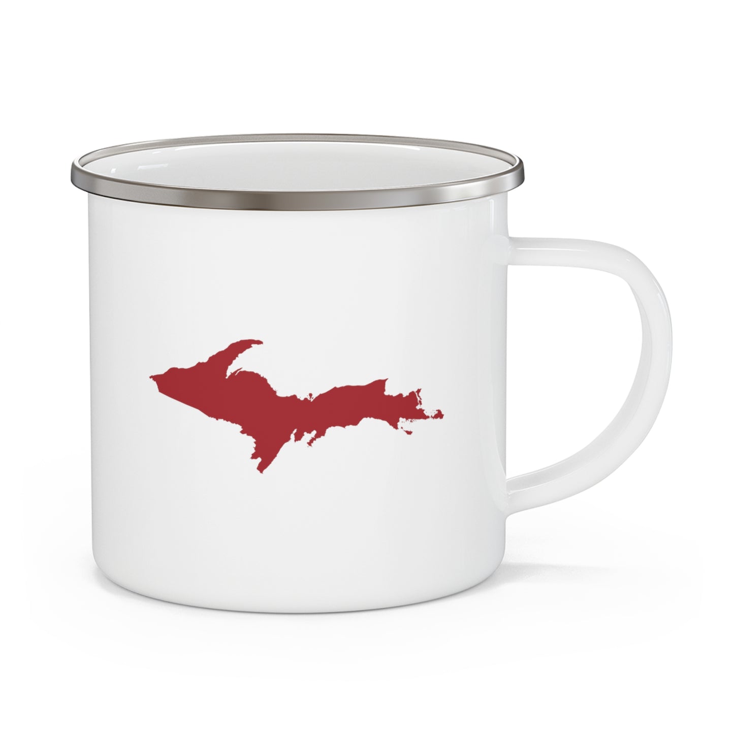 Michigan Upper Peninsula Camping Mug (Thimbleberry Red Outline) | 12oz